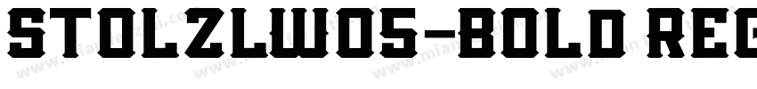 StolzlW05-Bold Regul字体转换